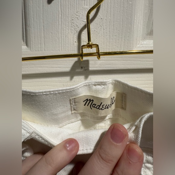 NWT Madewell The Perfect Vintage Crop Jean in White Size 31 - Picture 5 of 6